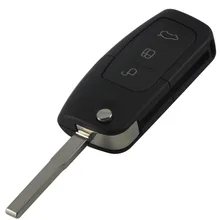 Автозапуск Дистанционного Ключа shell Fob 3 Кнопка Для Ford Focus Mondeo C-Max S-Max Galaxy Fiesta с логотипом