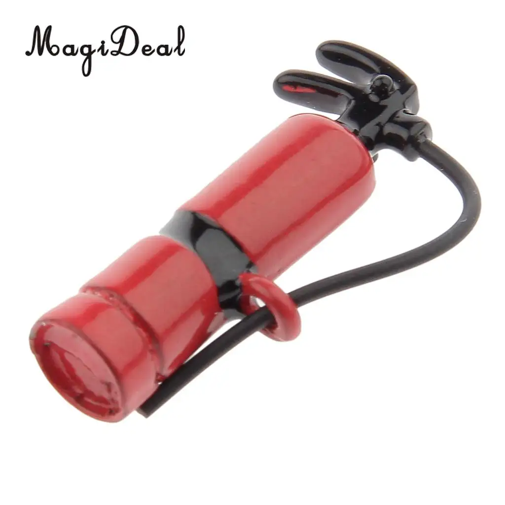 MagiDeal Mini 1Pc 1/12 Scale Dolls House Miniature Fire Extinguisher for Kitchen Pub Bar Livingroom Classroom Decor Acc 2 Kinds