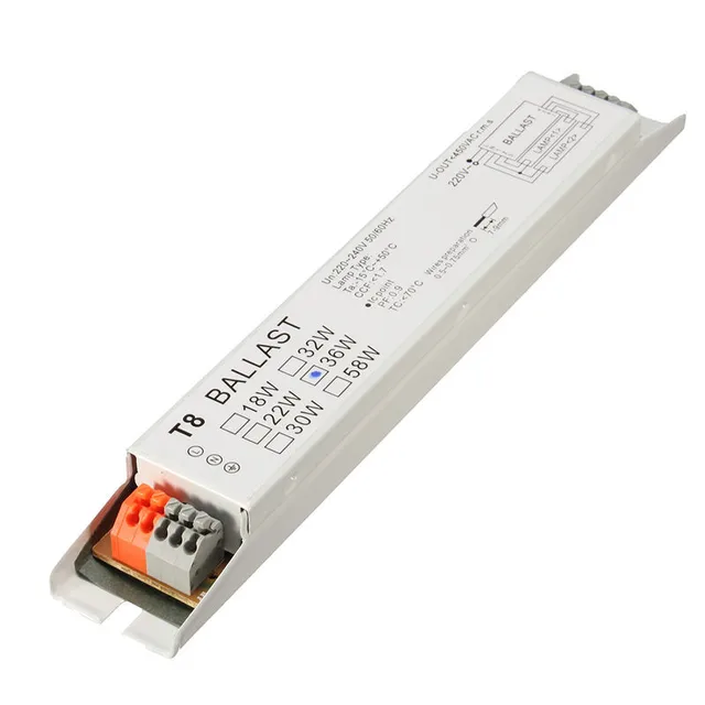 220 240V AC 2x36W Wide Voltage T8 Electronic Ballast Fluorescent Lamp