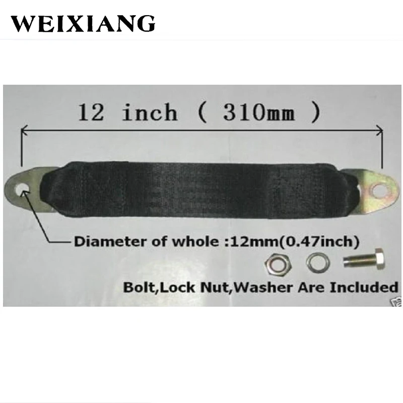 31cm 12" Bolt In Car Seat Belt Extender Seatbelts Extension For Cars