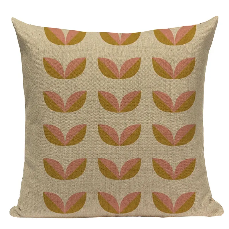 Скандинавские Декоративные Чехлы для подушек с геометрическим рисунком, декоративные подушки на заказ, высокое качество, винтажная Весенняя подушка для дивана - Цвет: L434-22