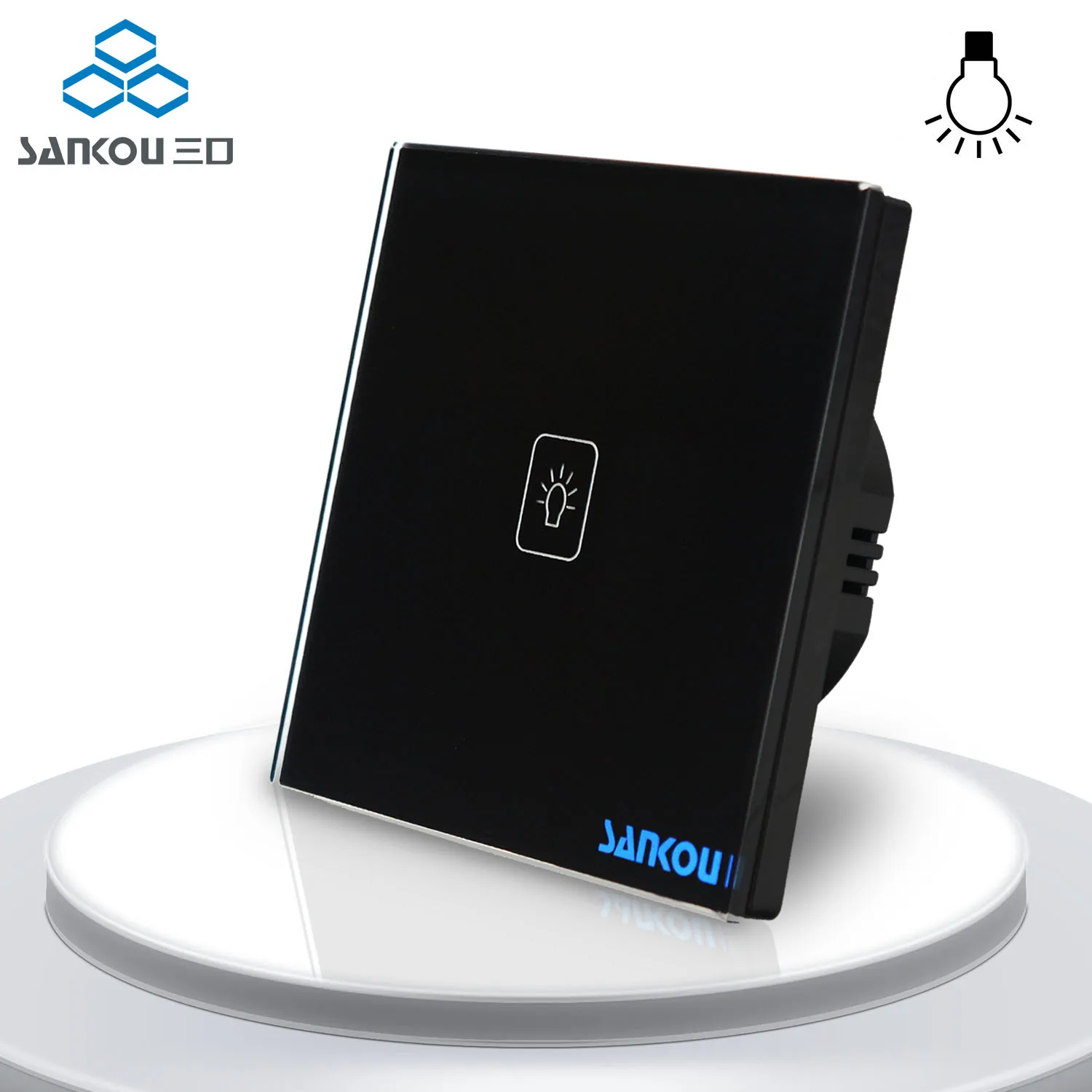 Hot sale Remote Electrical Touch Switches Dimmer EU Standard Black