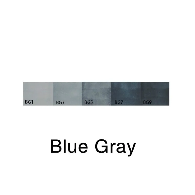 TouchNew художественный маркер двухсторонний на спиртовой основе чернила нейтральный серый цвет эскиз серые тона - Цвет: blue gray