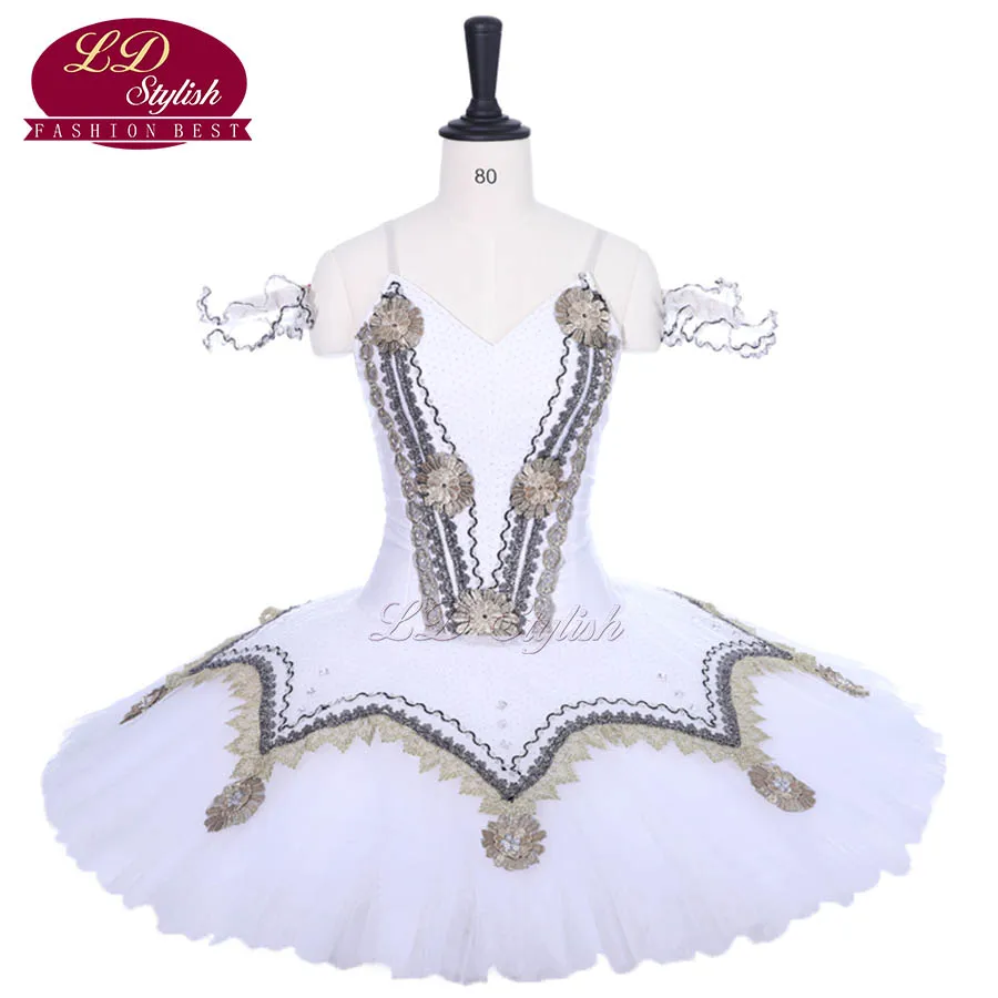 Women White Ballet Tutu Swan Lake Stage Wear Adult Classical Dance Performance Competition Costumes Girls Skirt | Тематическая