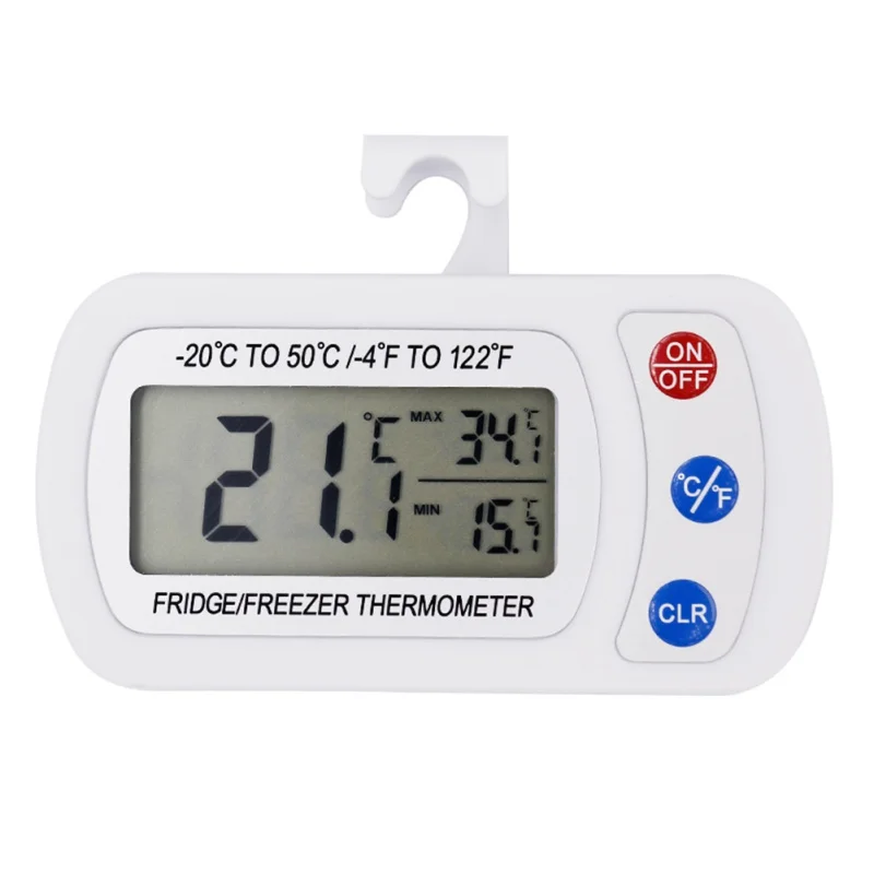 

1 Piece Digital LCD Probe Fridge Freezer Thermometer Thermograph For Aquarium Refrigerator temperature meter