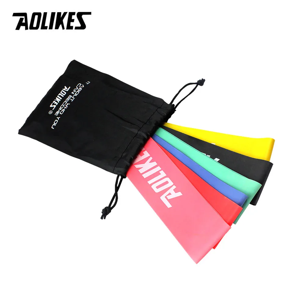 

AOLIKES Resistance Bands 6 Levels Exercises Elastic Latex Fitness Training Yoga Loop Band Workout Pull Rope CrossFit Equipment