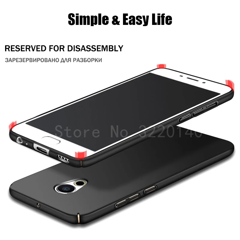 Luxury Hard Back Matte Case For Meizu Pro 7 6 plus Case Full Body Plastic Protective Cover For meizu M6 note M3 note M5 note M5c5