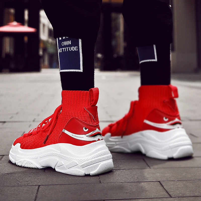 Red mesh trainers Clearance