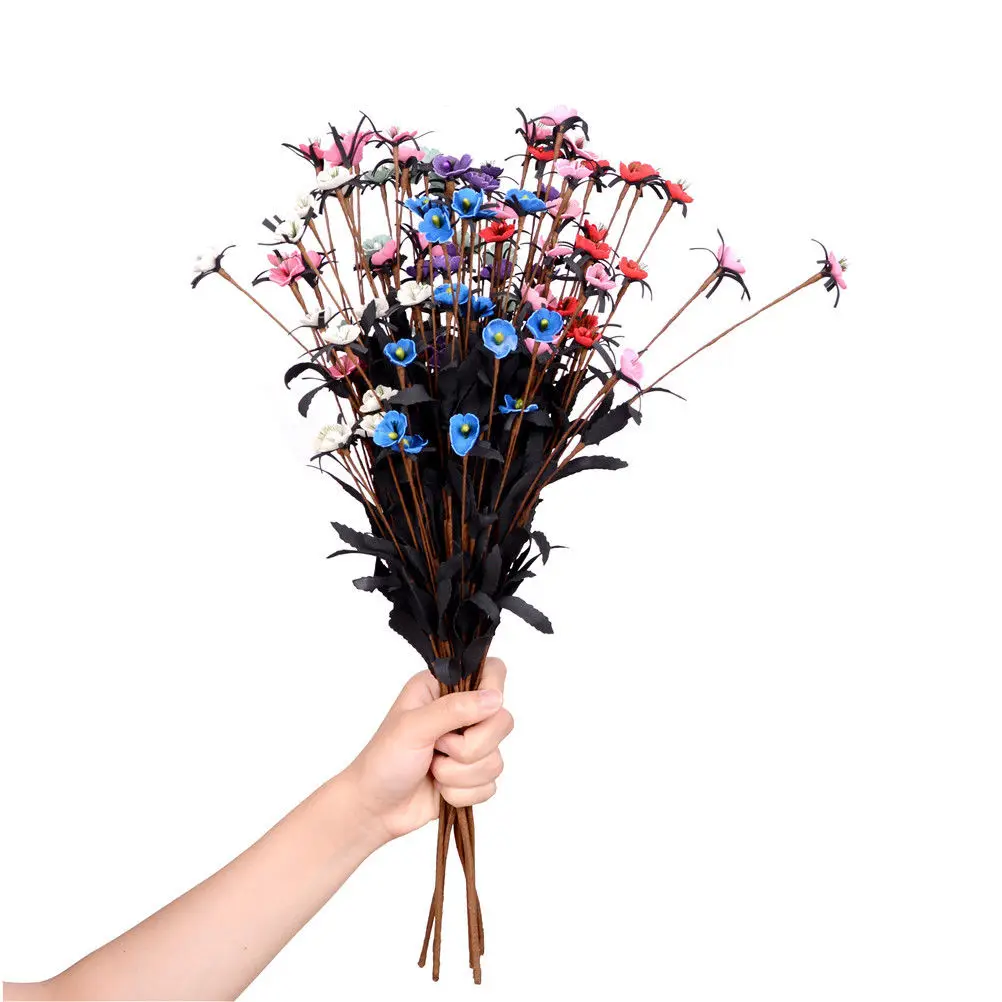 Hot Sale 15 Heads Fake Artificial Flower Simulation Silk Flower DIY Home Wedding Decoration Wholesale 7 Colors