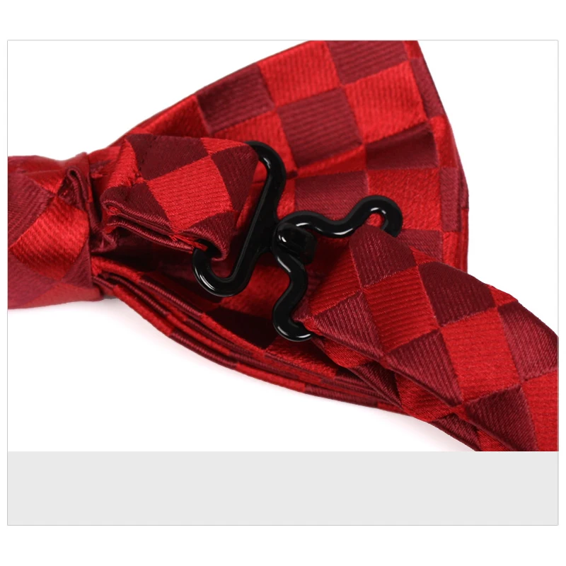 Новый высокое качество галстук-бабочка красный плед Для мужчин бабочкой модные Галстуки для Для мужчин Свадебная вечеринка бабочка узел