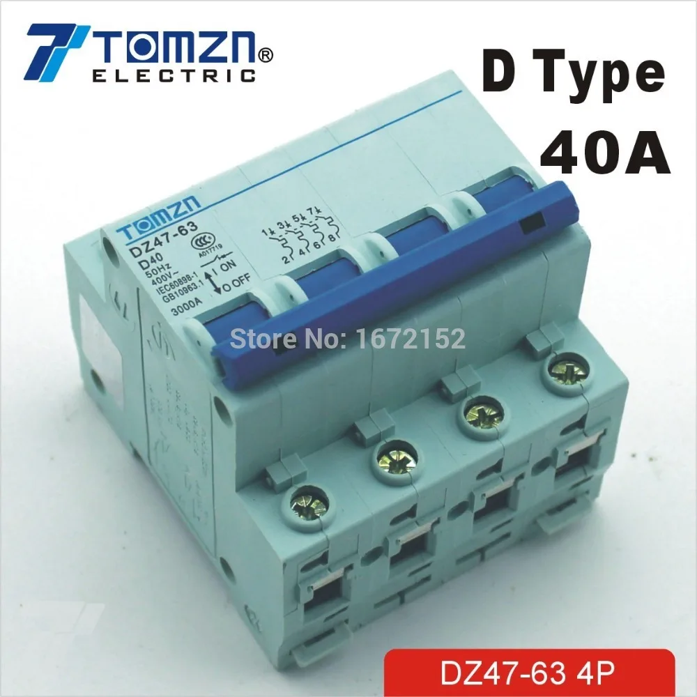 4 P 40a 240 в/415 в автоматический выключатель MCB C тип полюса|mcb type|breaker barmcb circuit breaker |