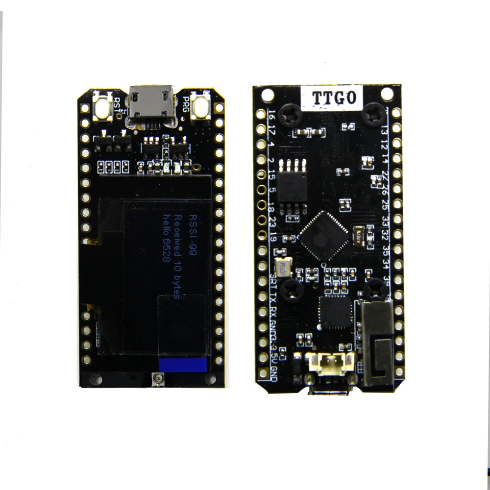 2 шт. TTGO 868 МГц/915 МГц SX1276 ESP32 LoRa 0,96 дюймовый синий oled-дисплей Bluetooth wifi комплект esp32 модуль IOT макетная плата