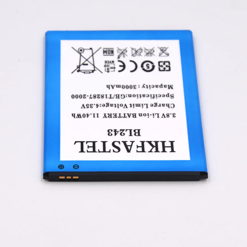Hkfatel Новый BL243 BL 243 аккумулятор для lenovo Lemon K3 Note K50 T5 A7000 A5500 A5600 Оригинальные