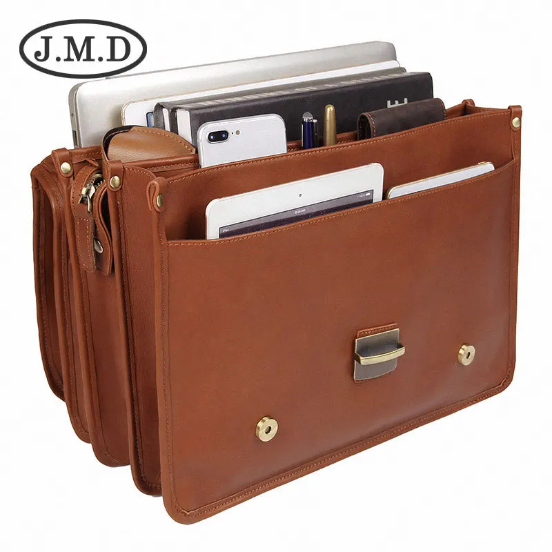 J.M.D новый изысканный портфель в британском стиле мужская кожаная деловая сумка