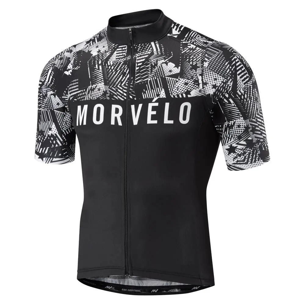 Morvelo Лето дышащий короткий рукав Велоспорт Джерси для мужчин Ropa De Ciclismo Hombre велосипедная Одежда Топы MTB велосипедная одежда - Цвет: style 7