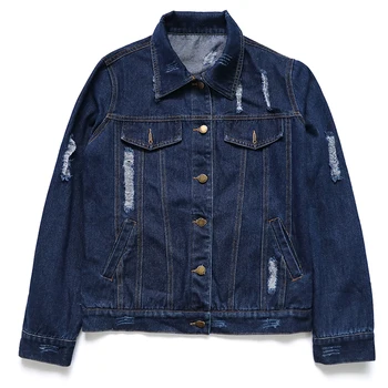 

women spring autumn 2017 feminina fashion thin new loose short denim coats jean jacket female A4212