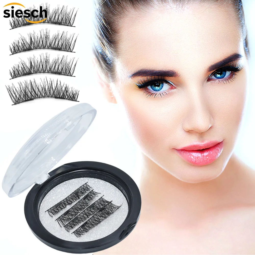 1 Set Beauty Triple False Eyelashes Full Coverage Glue free