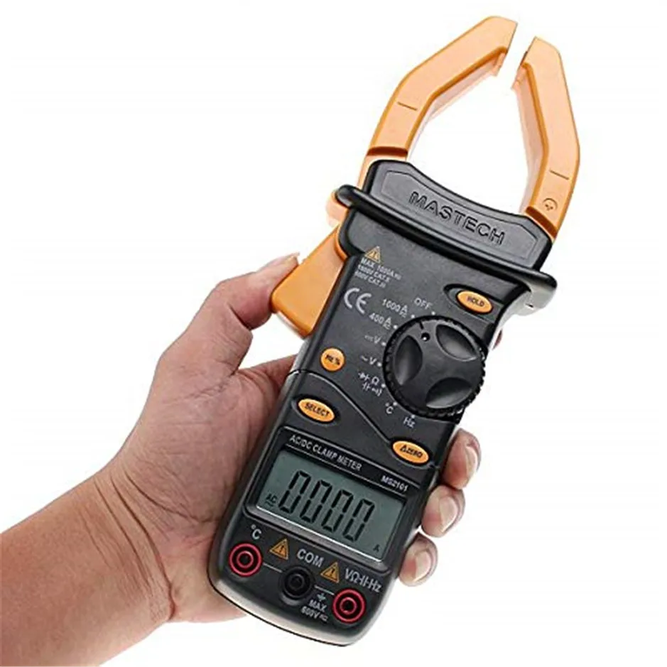 

MASTECH MS2101 AC/DC 1000A Digital Clamp Meter DMM Hz/C clamp meter measured capacitance frequency temperature