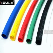 1 м термоусадочная трубка для прокладывания проводки 2/3/4/5/6/7/8/9/10 мм провода кабельная муфта комплект красный цвет желтый, синий; размеры 34–43 цвета: зеленый, черный Цвет