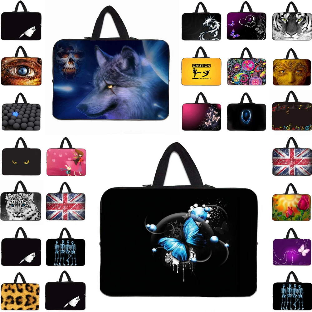 

10 12 13 14 15.4 17 Colorful Print Laptop Notebook Case Cover Pouch For Asus HP Acer Lenovo 13.3 15.6 17.3' Computer Accessories
