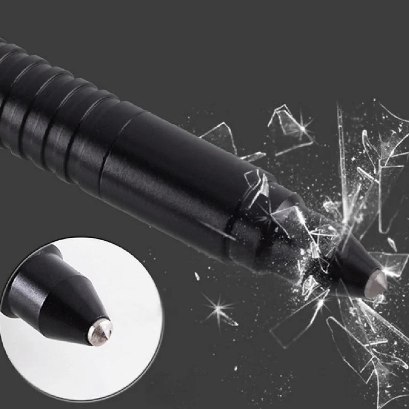 

Multifunction 4 in1 T9 LED Self Defense Tactical Pen Window Breaker Flashlight Tools LCC77
