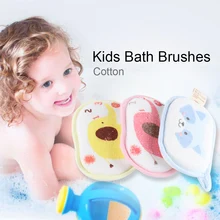 1 шт симпатичный комплект для новорожденной девочки, детская губка для ванной руб Младенцы Детские банные щетки хлопок трение полотенце для мытья тела аксессуары для ванной комнаты