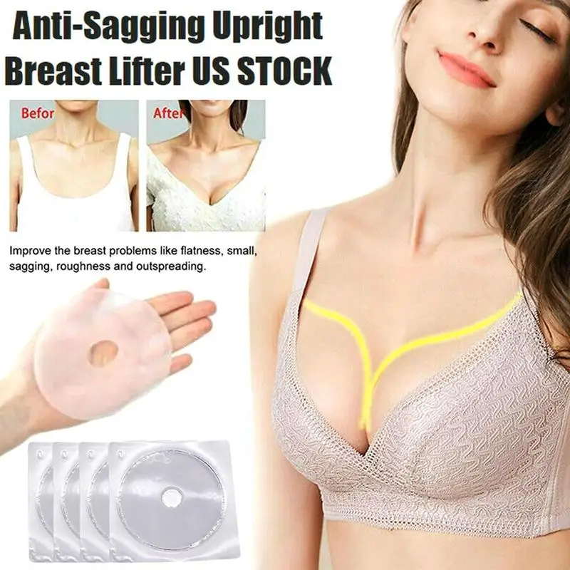

4pcs/set Anti Sagging Upright Breast Lifter Patch Collagen Enhancer Improve Breast Augmentation Chest Pad Heath care