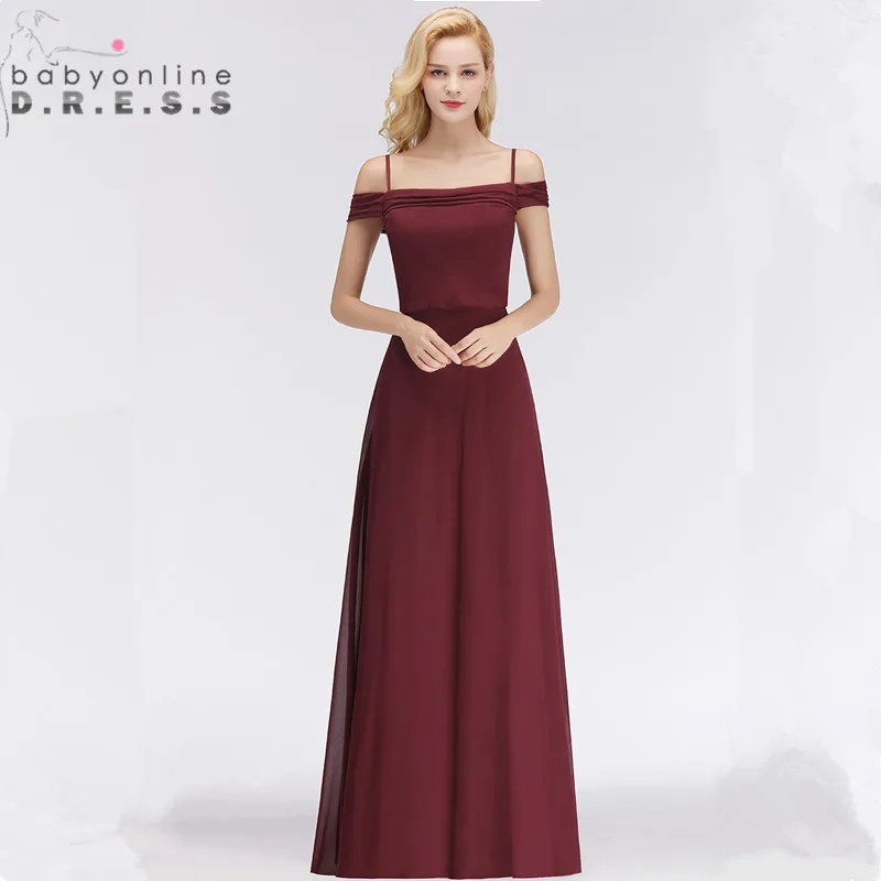 boat neck long dress