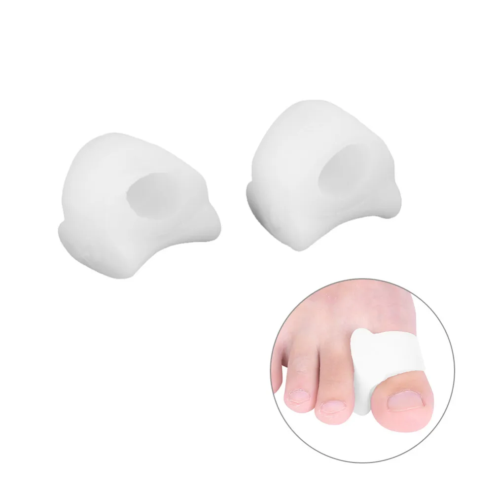 2Pcs Silicone Gel Bunion Splint Big Toe Separator Overlapping Spreader Protection Corrector Hallux Valgus Foot Massager Stretch