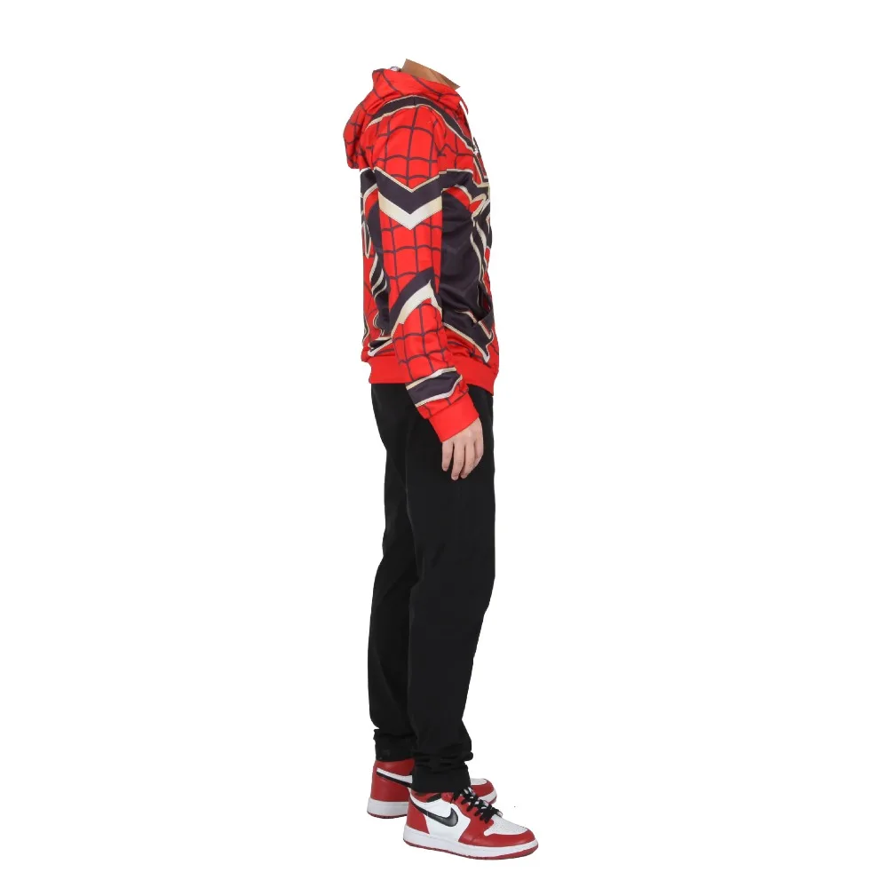 New Cosplay Avengers endgame hoodie Steel Spiderman Sweater Halloween Cosplay Costume carnaval Jacket Sweatshirts