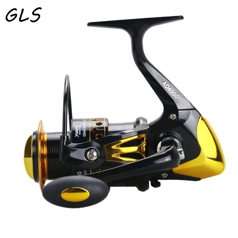 

Fishing Reel 12+1BB 2000-9000 series 5.5:1/5.2:1/4.1:1 Gear ratio Metal rocker Rotate reel