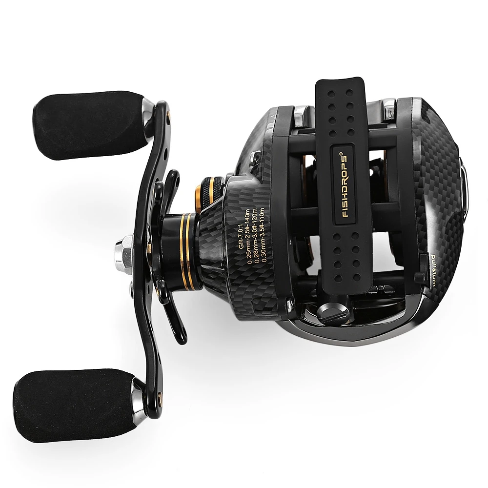

Fishdrops LB200 Fishing Reel 7.0:1 Bait Casting Reels Left Right Hand Fishing One Way Clutch Baitcasting Reel Hot Sale