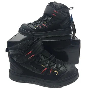 

High-Jump Outdoor Rock Fishing Waders Shoes Slip-Resistant Mesh Breathable Fabric Waterproof Felt Spike Soles Fishing Waders