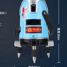 2 линии 3 точки fukuda 360 градусов самонивелирующийся вращающийся два перекрестных лазерных уровня инструмент
