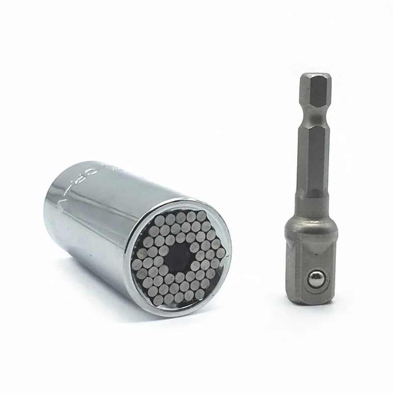 Universal Torque Wrench Head Set Socket Sleeve 7 19mm Power Drill