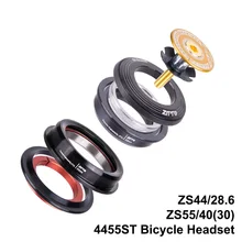4455ST MTB Bicycle Headset Cover 44mm 55mm CNC 1 1/8-1 1/2 1.5 Tapered 28.6 Straight Tube Fork Internal 44 55 Headset Bearing tito titanium alloy headset mtb bicycle parts cycling 1 1 8 straight head tube convert 1 5 taper fork 1 1 8 and 1 1 2 headset