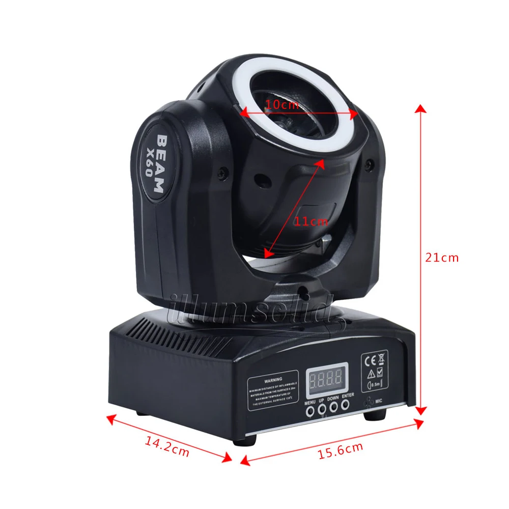 60 Вт Led 2в1 луч движущийся головной свет сценический с Halo Jeux De Lumieres Dj 4 шт./лот|Эффект