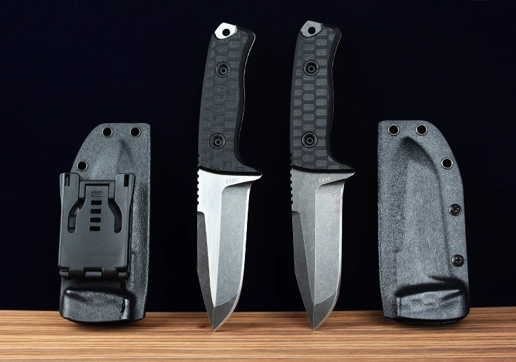 High hardness 63HRC DC53 Steel Fixed Blade Knife Tactical Hunting Knife