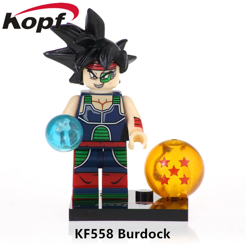 

Single Sale Building Blocks Bricks Super Trunks Action Dragon Ball Series Son Goku Majin Figures For Children Toys KF558