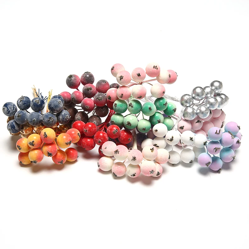 

10pcs pearl berry stamen pomegranate artificial flower For wedding home decoration DIY garland gift scrapbooking craft flower