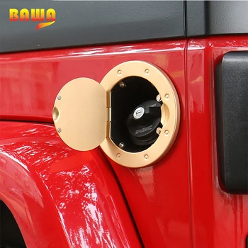 

BAWA Car Tank Cover For Jeep Wrangler 2007-2017 Aluminum Alloy Red Blue Gas Tank Cap With Key Lock