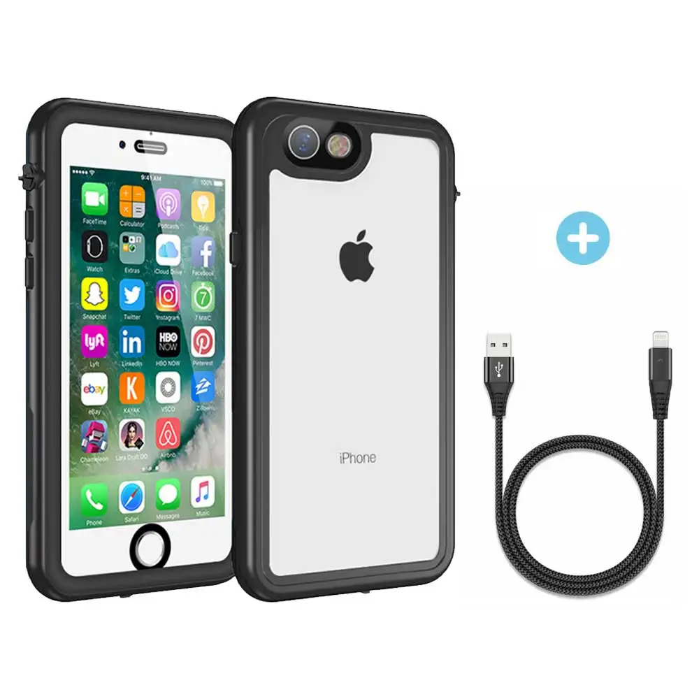 Водонепроницаемый чехол для iPhone 6 Plus/6 S Plus-подводный полный корпус прозрачный