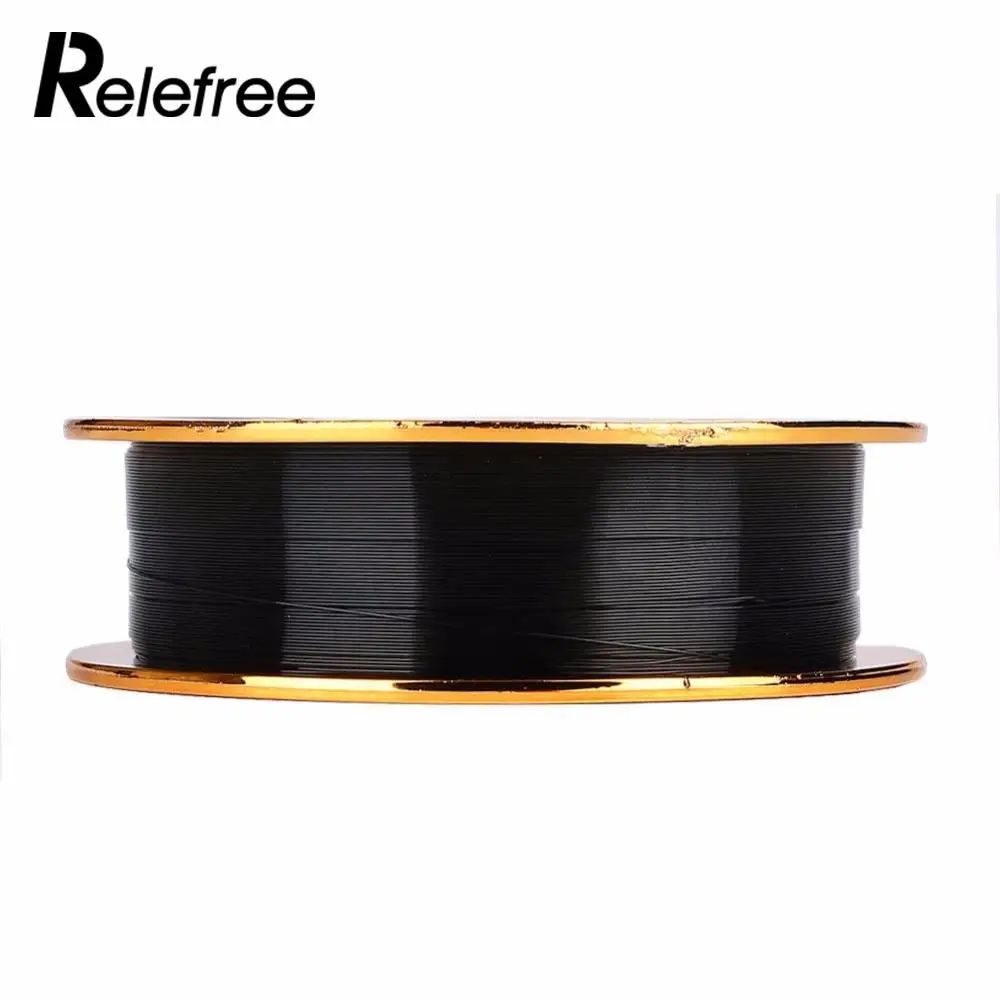 

relefree 100m Fluorocarbon Fishing Line Carbon Fiber Leader Line black Color Monofilament Fishing Line pesca
