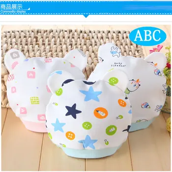 

2pcs/lot Baby Hats Pink/Blue Star Printed Baby Hats & Caps for Newborn Baby keep warm baby cap Accessories