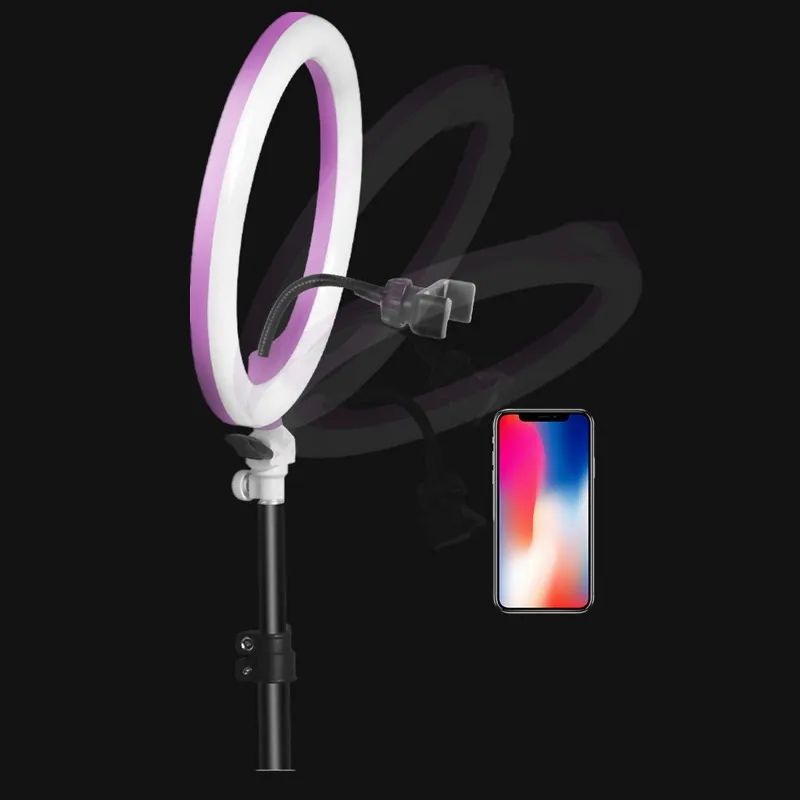 LED Ring Light for Photography and Video - Dimmable 3200K-5500K Studio Ring Lamp with Camera Mount for Iphone, Samsung, Xiaomi by SITOOSHE image 2