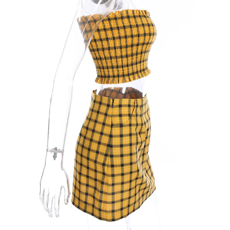 yellow crop top