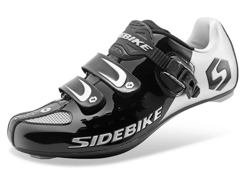 Sidebike/Обувь для велоспорта; SPD KEO; Ультралегкая обувь для гонок и шоссейного велосипеда; мужские и женские дышащие кроссовки для велосипеда; цвет черный, красный, белый