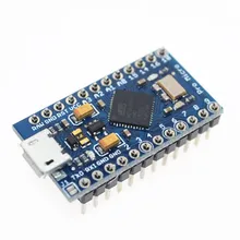 ATmega32U4 5V/16MHz Module New Pro Micro for arduino with 2 row pin header For Leonardo in stock . best quality(China (Mainland))