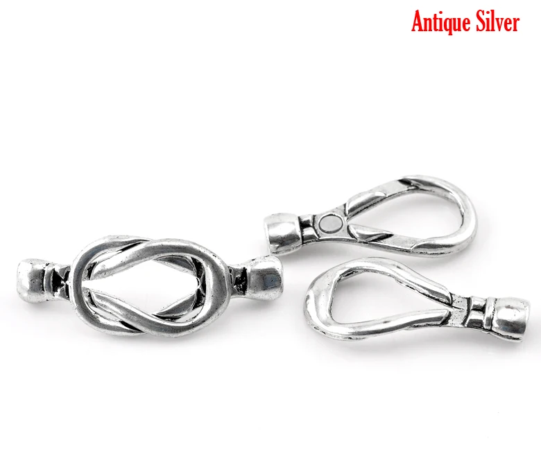 

Zinc metal alloy Magnetic Clasps Oval Antique Silver 4.8cm(1 7/8") x 18mm( 6/8"), 1 Set new