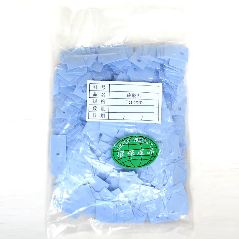 

150pcs TO-220 Transistor Radiator Cooling Silicone Thermal Pad Film Computer CPU Graphics Card Heat Sink Sheet Insulation Gasket